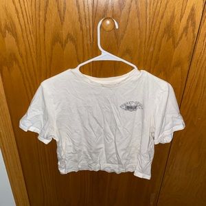 white cropped tee from cotton on